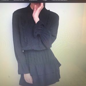 Gap long sleeve black dress